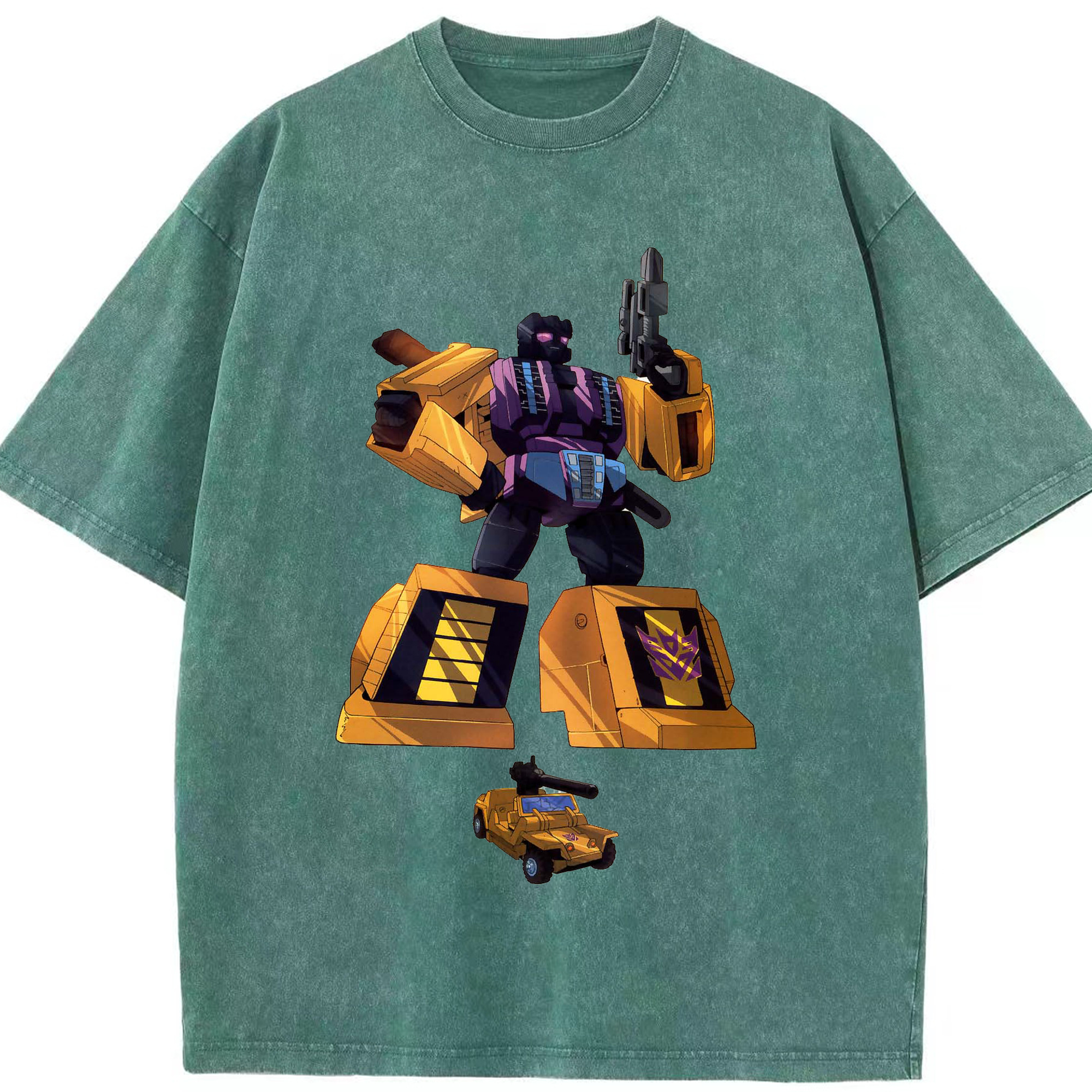 （画像用）  綿100% ヴィンテージ風 半袖Tシャツ（フロントプリント）